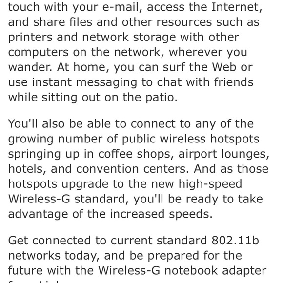 Cisco Linksys WPC54G Wireless-G Notebook Adapter CardBus Adaptor Card Laptop PC - Picture 7 of 7